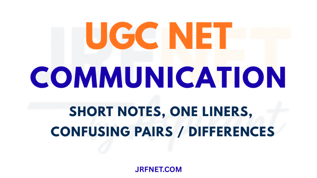 Communication Short Notes, One Liners