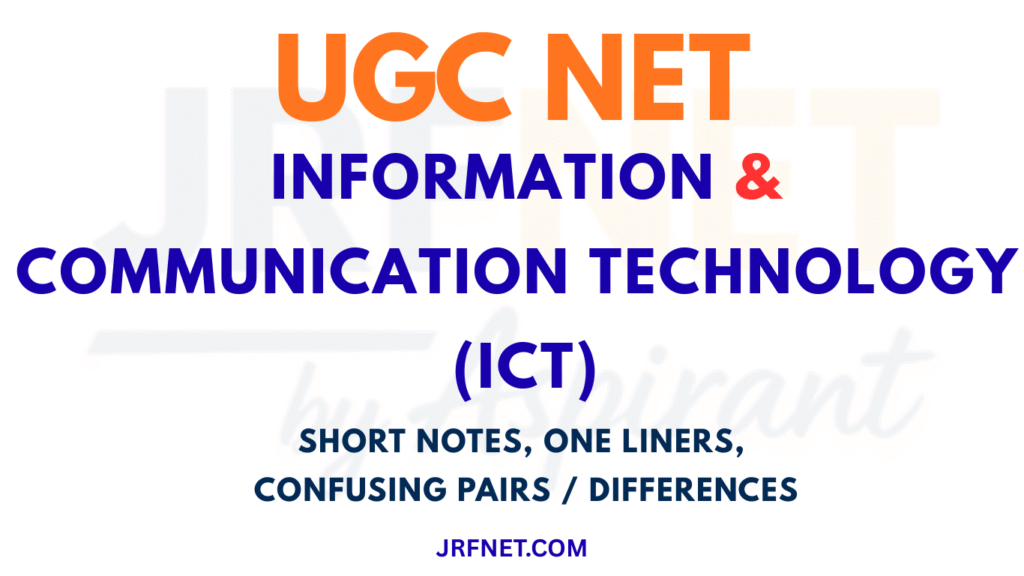 ICT Short Notes, One Liners