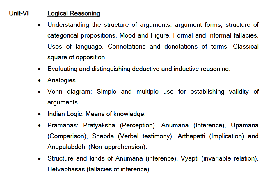 UGC NET Logical Reasoning Unit 6